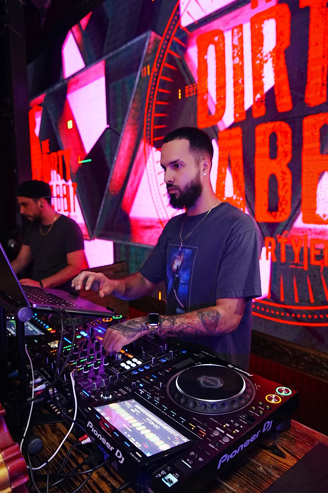 DJ Tury at the decks, The Dirty Rabbit